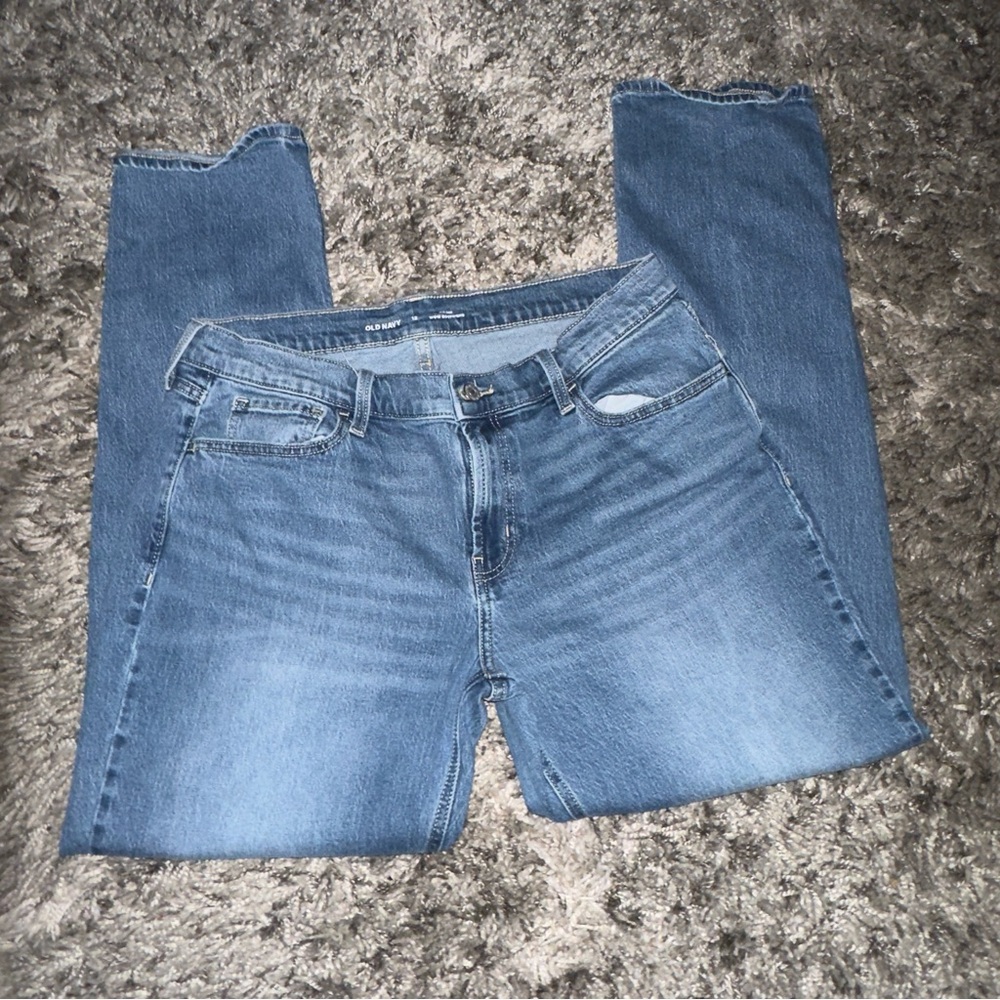 Old Navy Women's Blue Boyfriend Jeans
